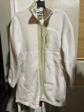 The North Face Cream Sherpa Fleece Jacket